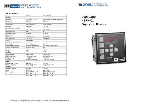 HBPH C1 Quick Guide